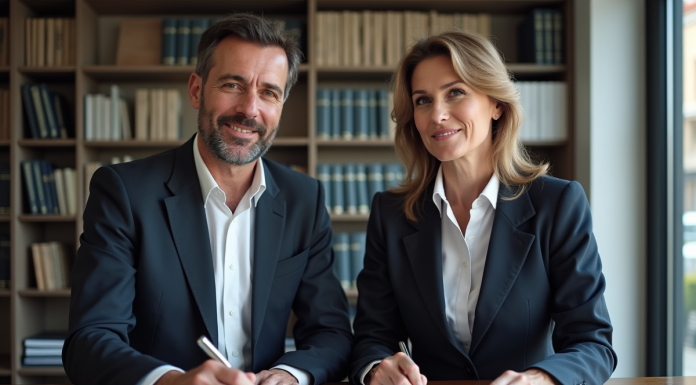 Avocats en discussion dans un bureau moderne à Monaco