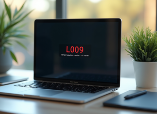 Les codes d’erreur les plus courants : Zoom sur le L11-09 Écran d'ordinateur portable affichant une erreur L1109 en gros plan