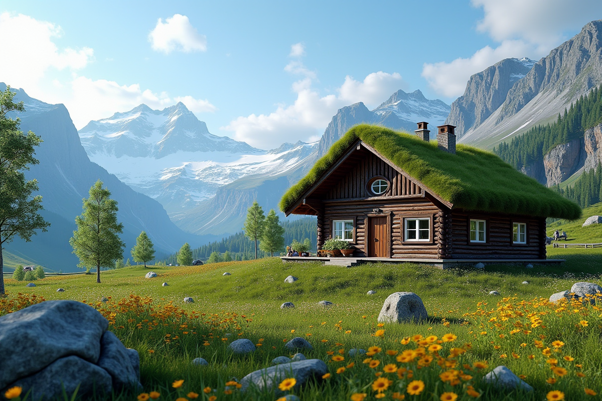 Toits en herbe en Norvège : origines et raisons de cette tradition architecturale