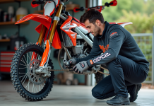 Comment entretenir et optimiser la performance de votre dirt 250 CRZ Homme en motocross ajustant la chaîne d'une CRZ 250